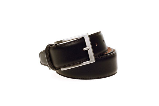John White 35mm Belt Brown Dress Tumbled Calf