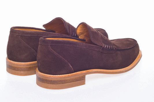 John White Allsop Suede Loafers Brown