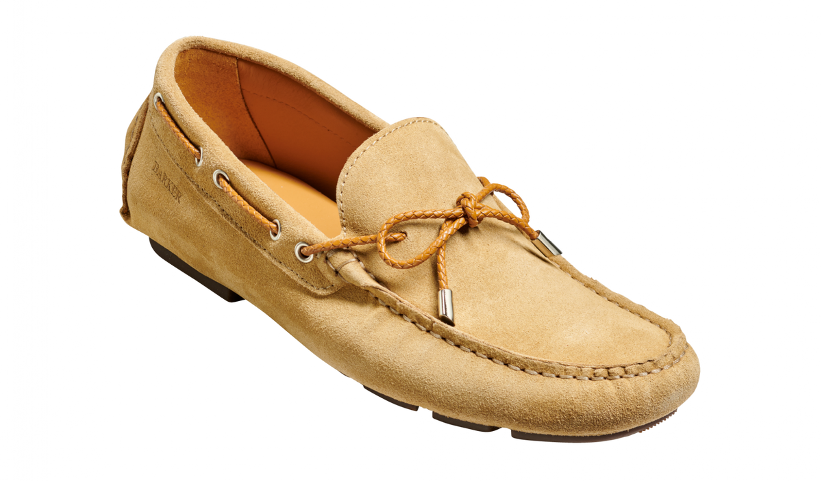 Barker Dough Boat Shoe Sand Suede