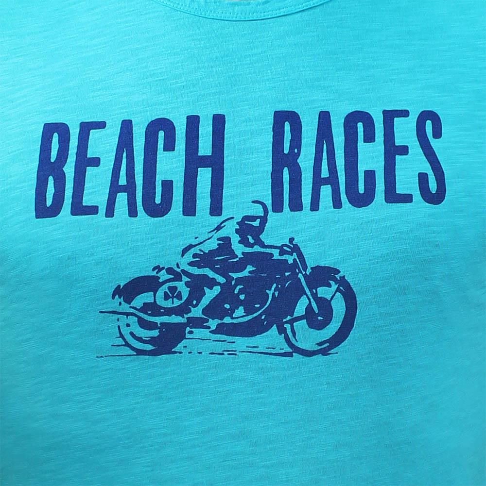 Tonn T Shirt Beach Races Turquoise