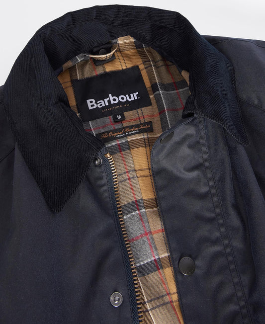 Barbour Ashby Waxed Jacket Navy