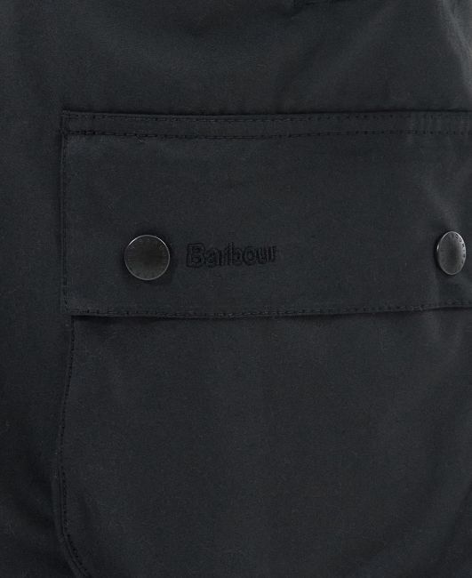 Barbour Ashby Waxed Jacket Black