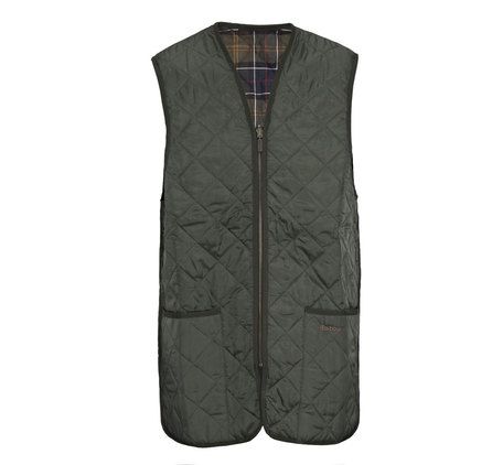 Barbour Quilted Gilet Zip In Liner Olive