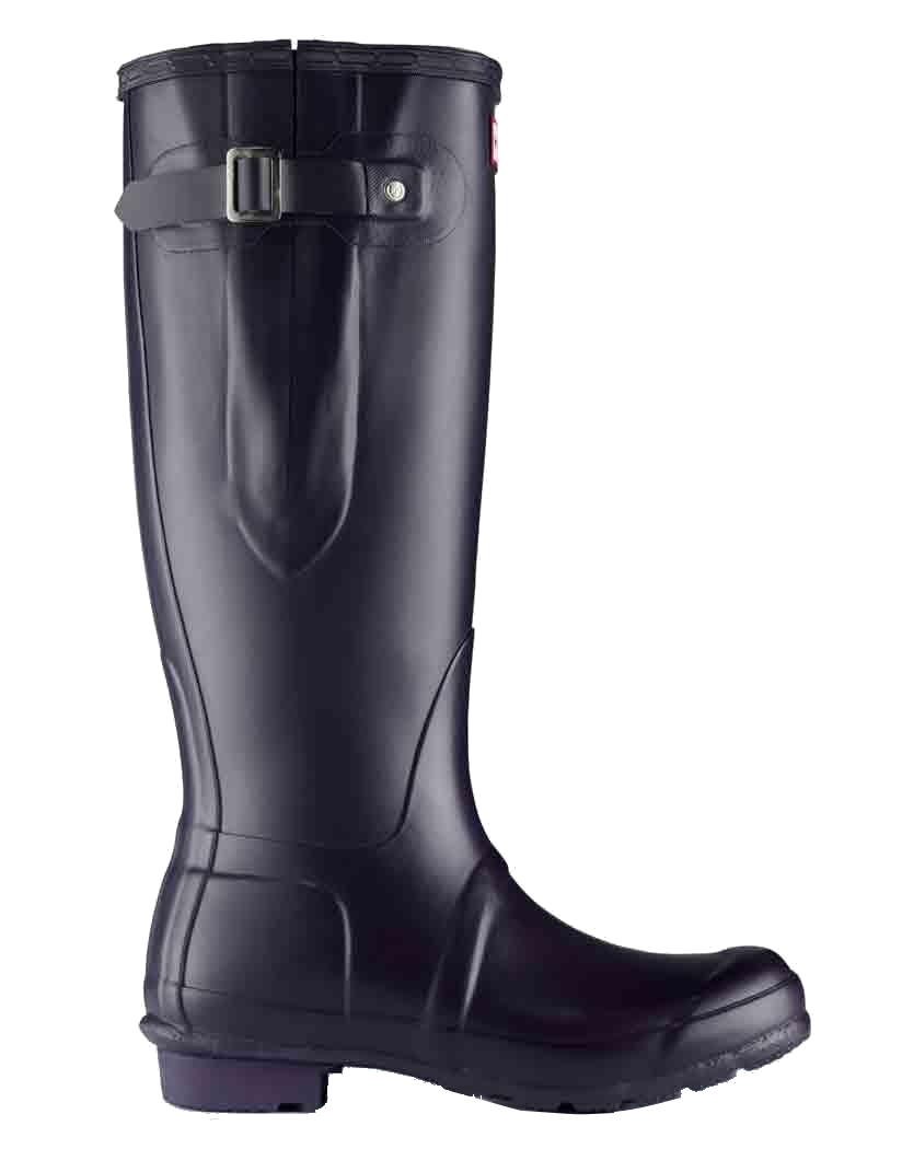Hunter Ladies Original Adjustable High Boot Wellys Aubergine