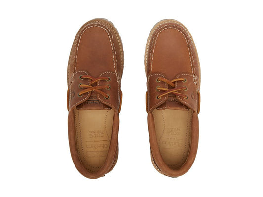 Chatham Sperrin Waterproof Boat Shoes Cognac