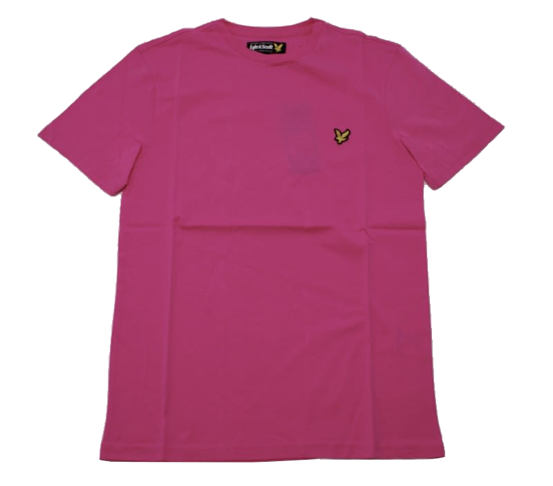 Lyle & Scott Vintage Crew Neck Jersey T-shirt in Hot Pink