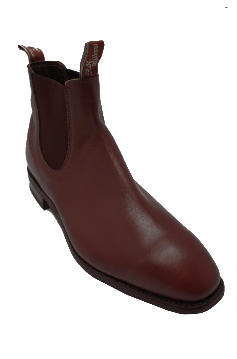 R.M. Williams Comfort Craftsman Yearling Chelsea Big Size Boot in Dark Tan