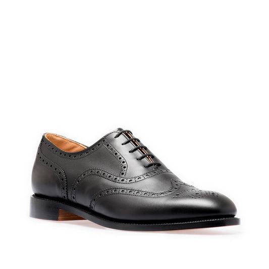 NPS Churchill 5 Eye Brogue Oxford Black