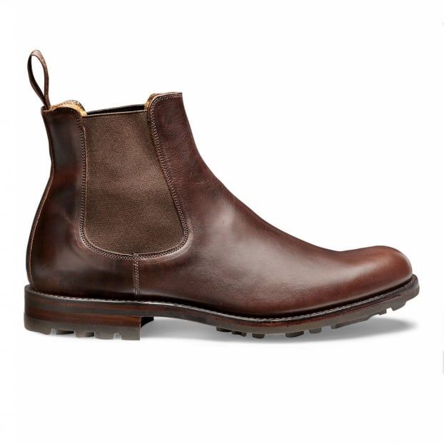 Cheaney Barnes III B Pull Up Leather Chelsea Boot Brown