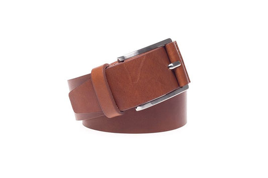 John White 40mm Belt Casual Cognac Calf