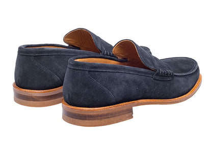 John White Allsop Suede Loafers Navy