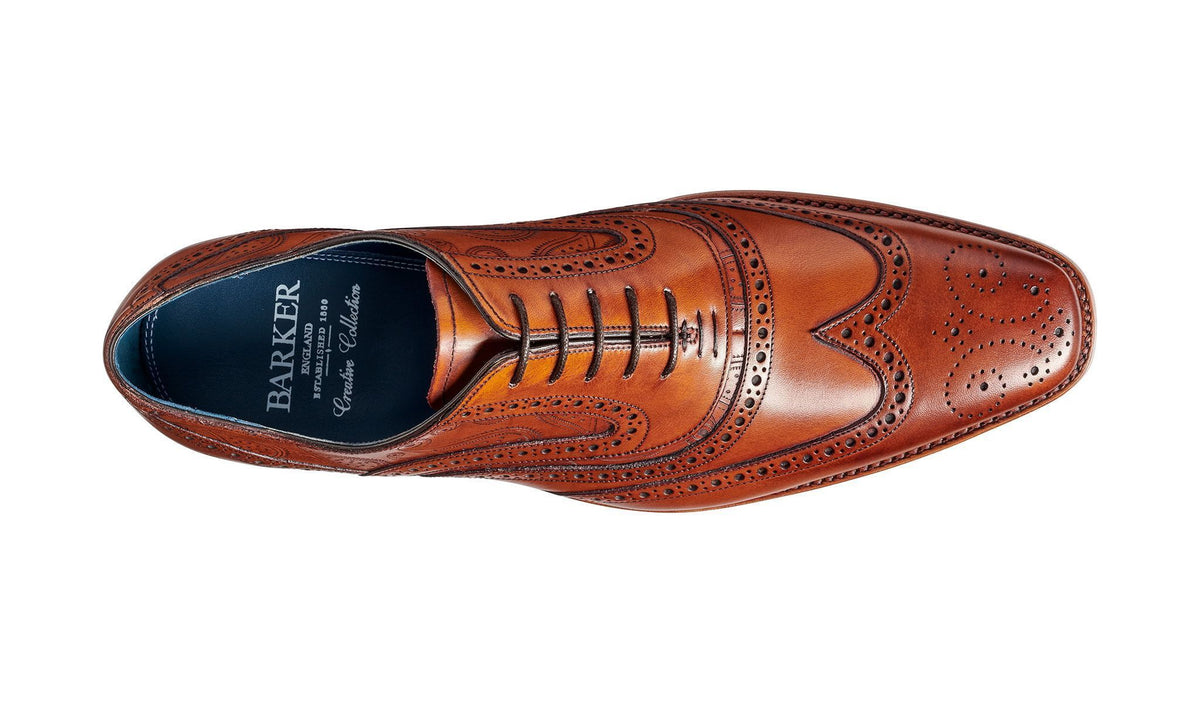Barker Mcclean Brogue Antique Rosewood Paisley