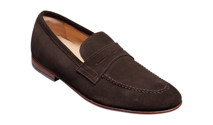 Barker Ledley Loafer Bitter Choc Suede