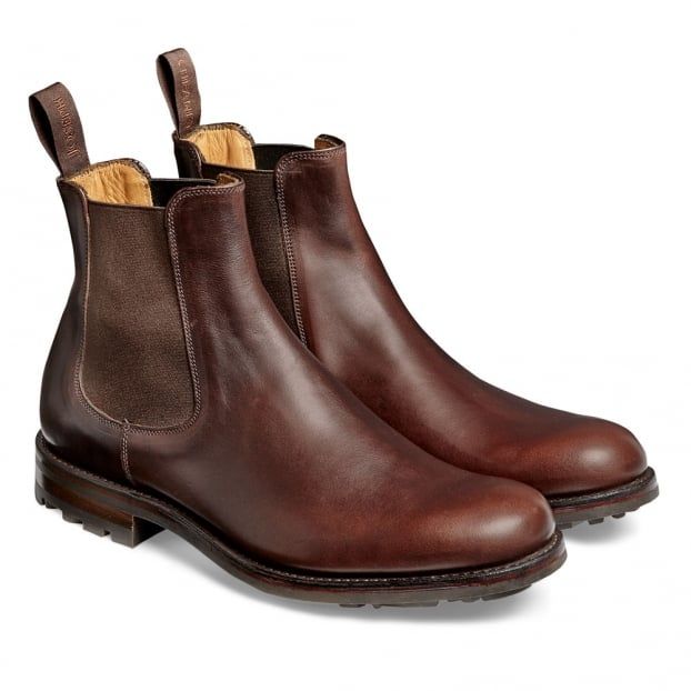 Cheaney Barnes III B Pull Up Leather Chelsea Boot Brown