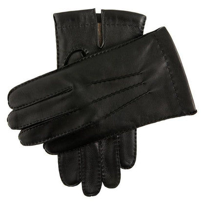 Dents Handsewn Cashmere Lined Hairsheep Leather Touchscreen Gloves Black