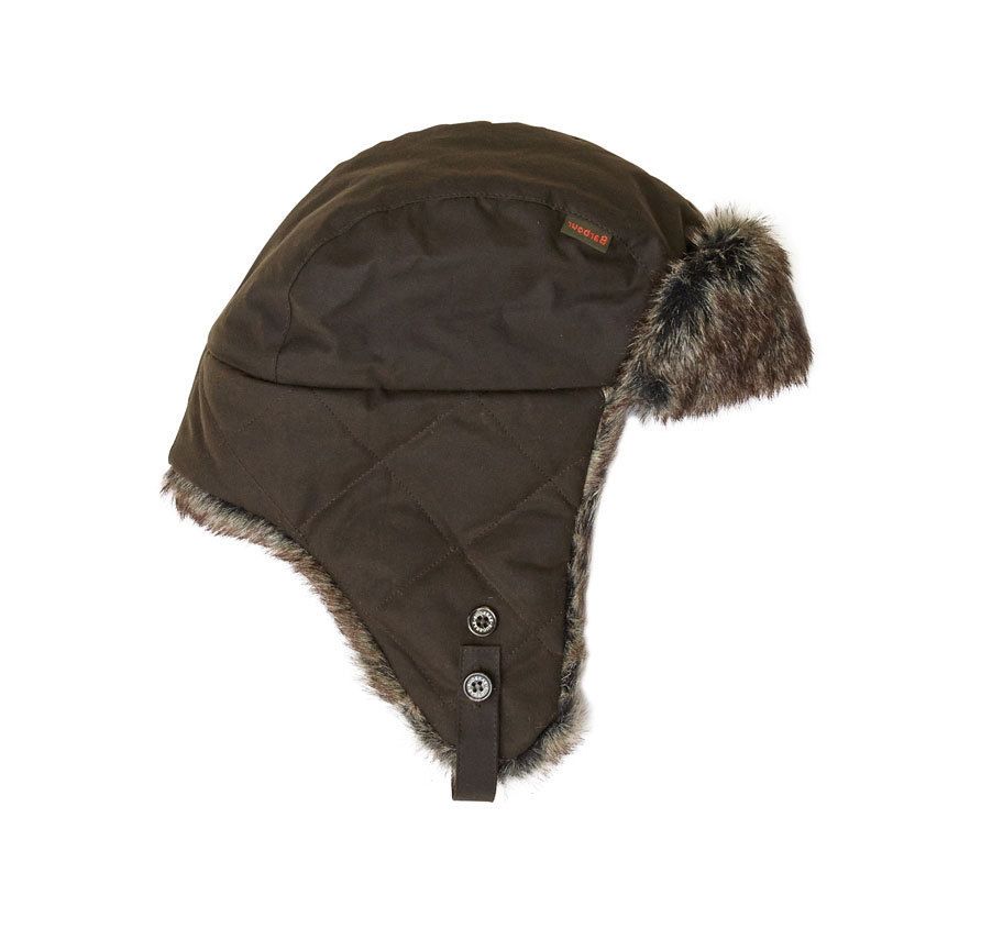 Barbour Wax Grasmere Trapper Hat Brown