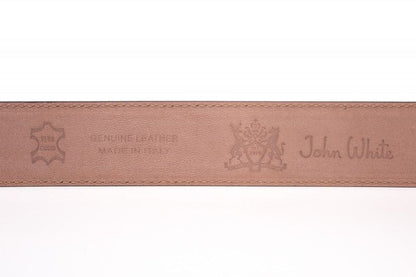 John White 35mm Belt Navy Dress Suede