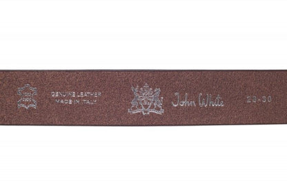 John White 40mm Belt Casual Brown Calf