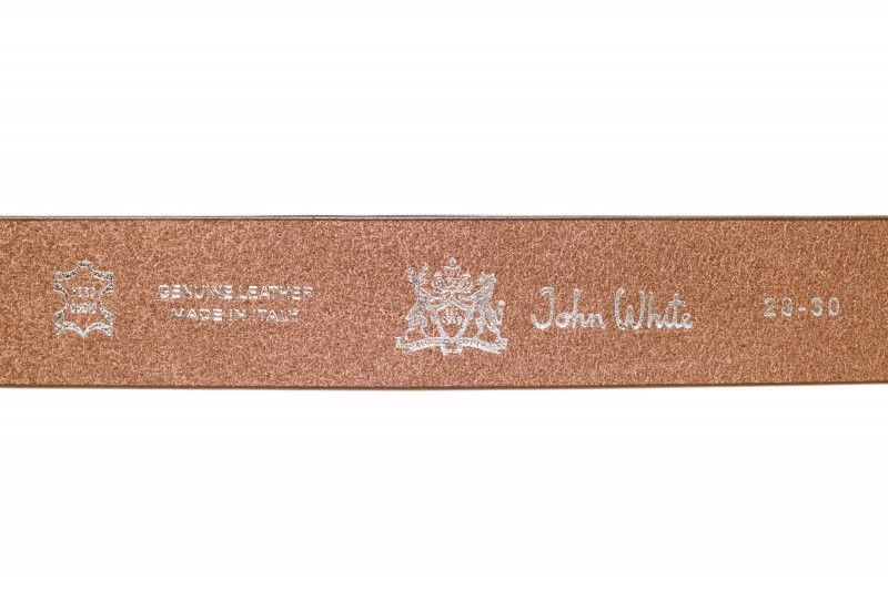 John White 40mm Belt Casual Cognac Calf