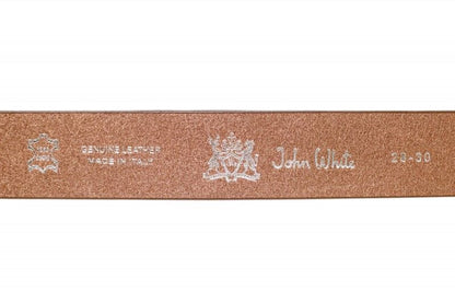 John White 40mm Belt Casual Cognac Calf