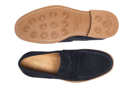 John White Allsop Suede Loafers Navy