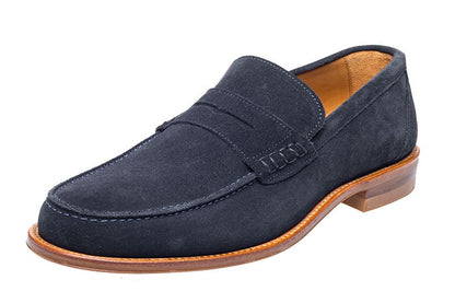 John White Allsop Suede Loafers Navy