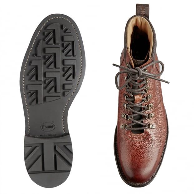 Cheaney Ingleborough B Hiker Leather Boot Mahogany Grain