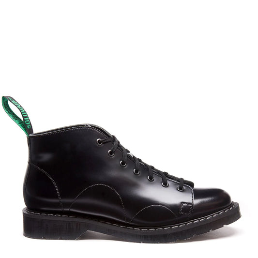 Solovair Hi Shine Monkey Boot Black