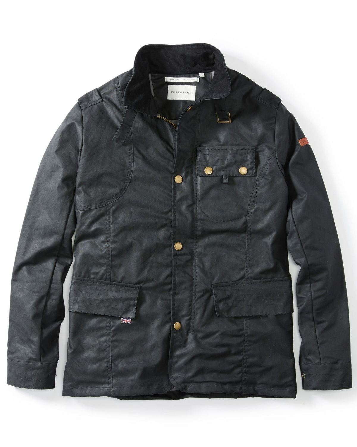 Peregrine Bexley Waxed Jacket in Black