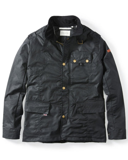 Peregrine Bexley Waxed Jacket in Black