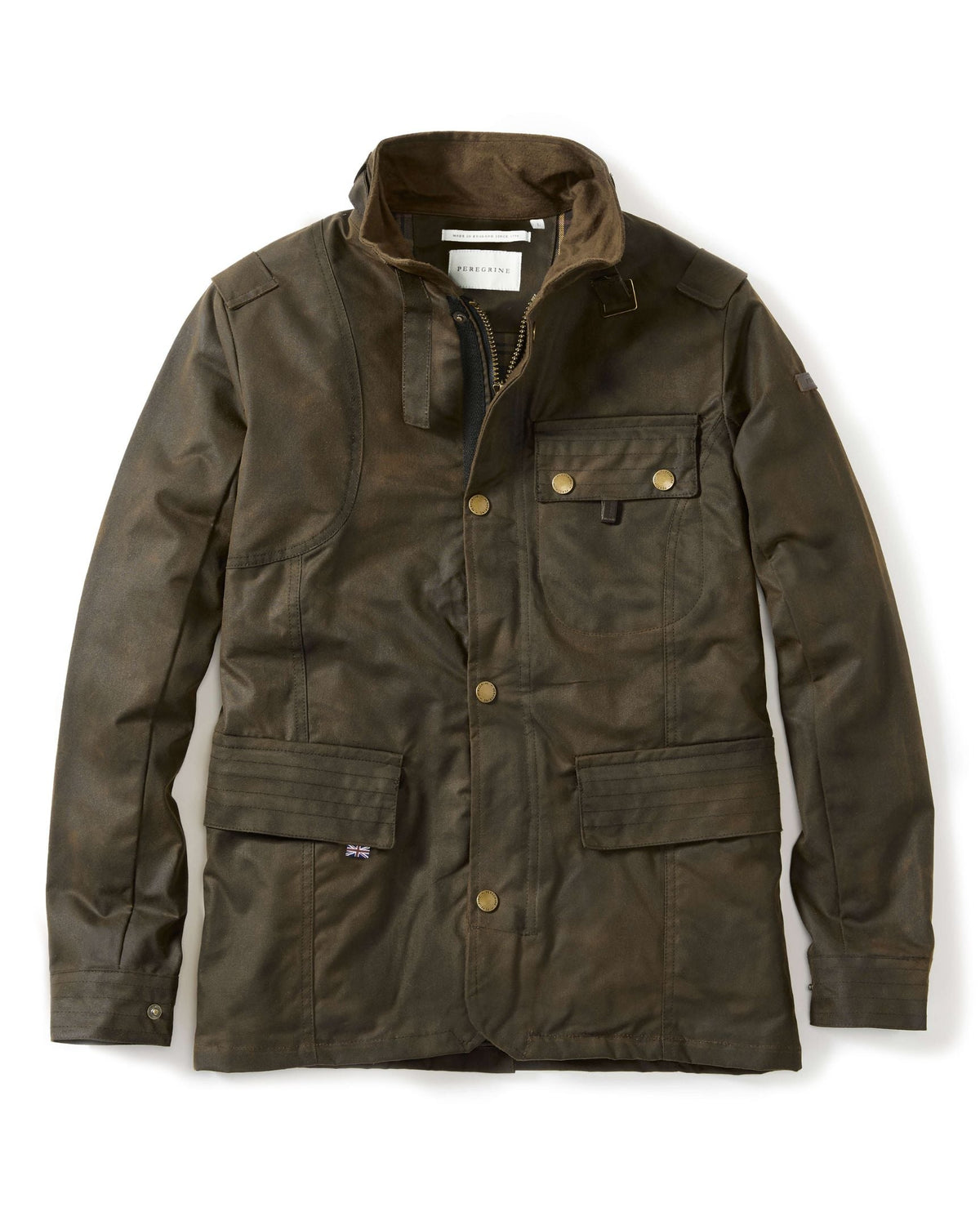 Peregrine Bexley Waxed Jacket in Brown