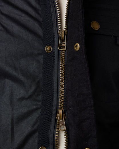 Peregrine Bexley Waxed Jacket in Black