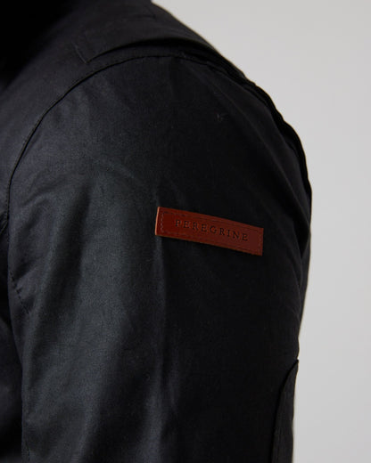 Peregrine Bexley Waxed Jacket in Black