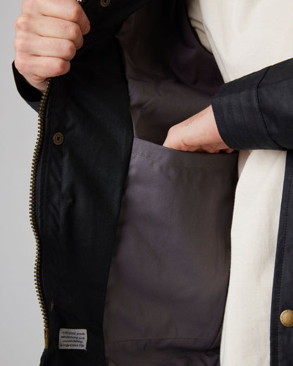 Peregrine Bexley Waxed Jacket in Black