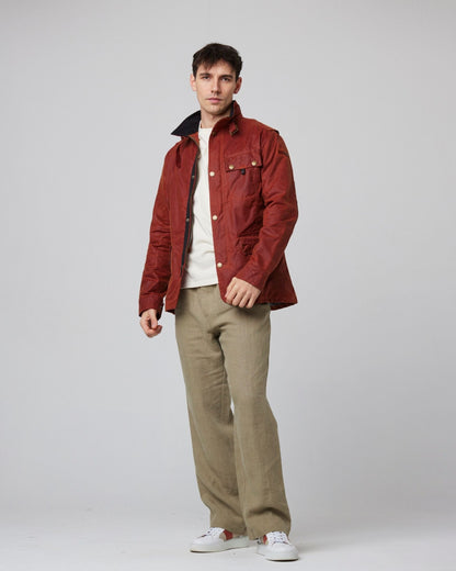 Peregrine Bexley Waxed Jacket in Brick