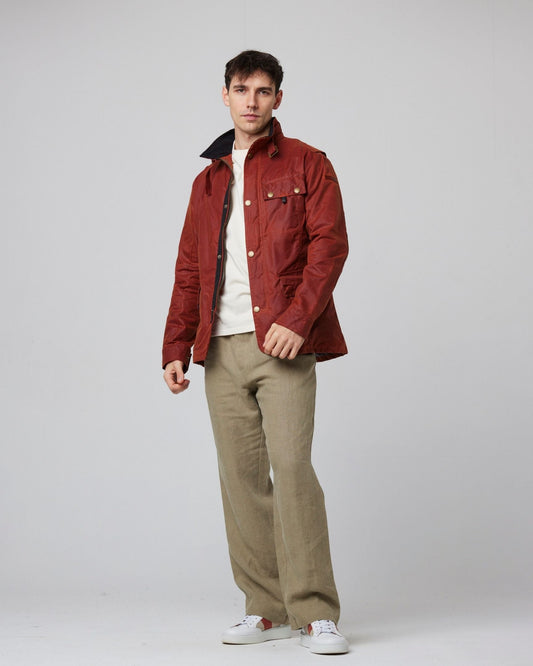 Peregrine Bexley Waxed Jacket in Brick