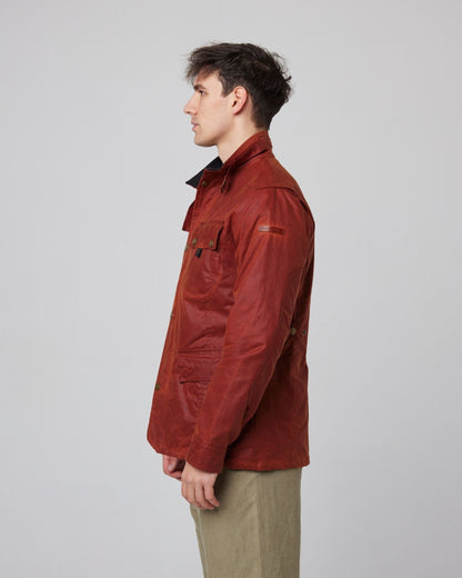 Peregrine Bexley Waxed Jacket in Brick