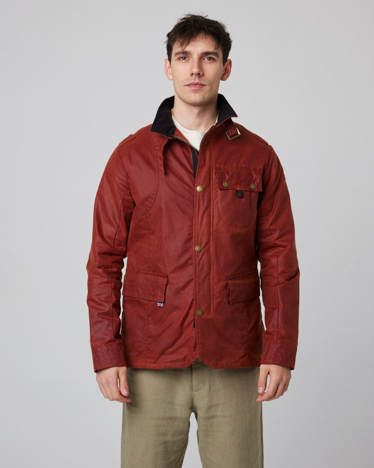 Peregrine Bexley Waxed Jacket in Brick