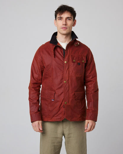 Peregrine Bexley Waxed Jacket in Brick