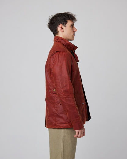 Peregrine Bexley Waxed Jacket in Brick