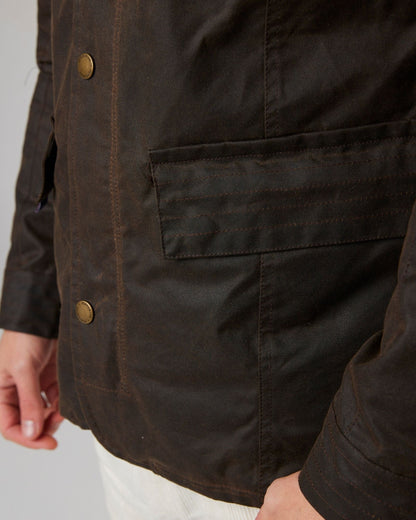 Peregrine Bexley Waxed Jacket in Brown