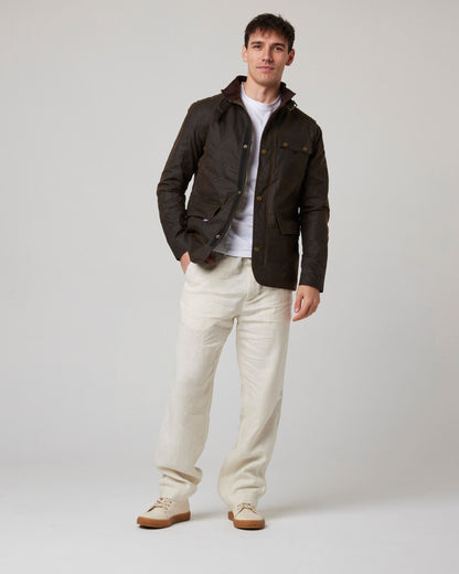Peregrine Bexley Waxed Jacket in Brown