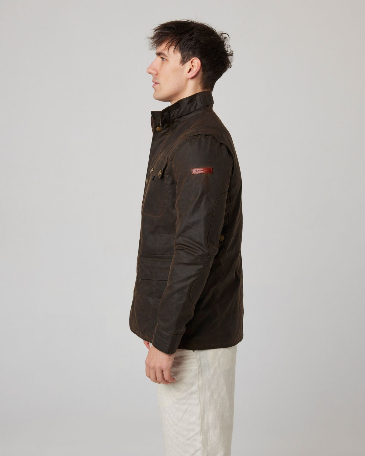Peregrine Bexley Waxed Jacket in Brown