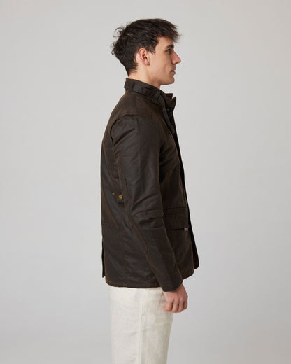 Peregrine Bexley Waxed Jacket in Brown