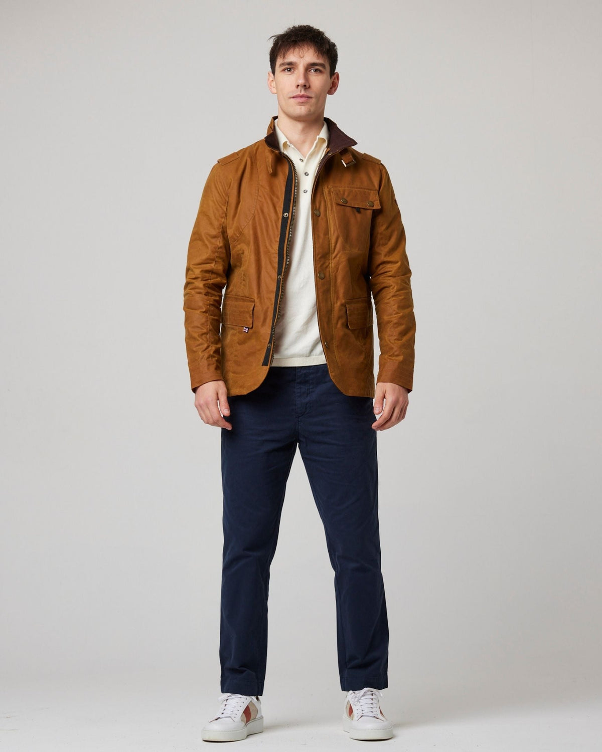 Peregrine Bexley Waxed Jacket in Mustard