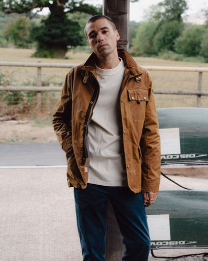 Peregrine Bexley Waxed Jacket in Mustard