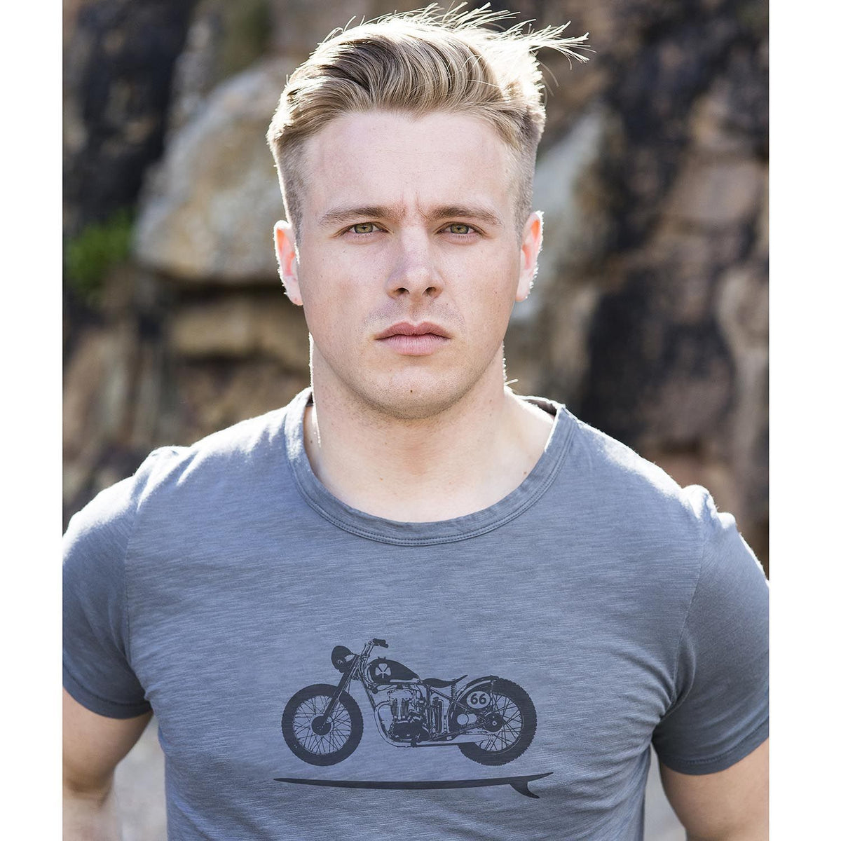 Tonn T Shirt Bike Board Grey