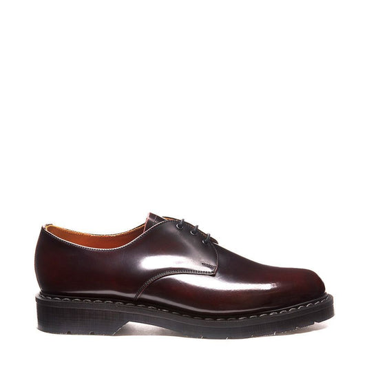 Solovair Rub Off 3 Eyelet Gibson Shoe Burgundy