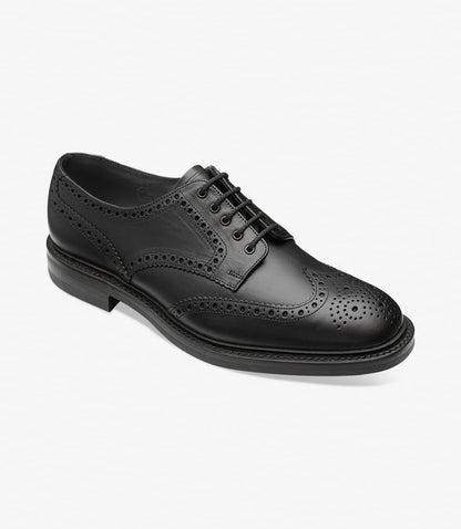 Loake Chester Brogue Shoe Black