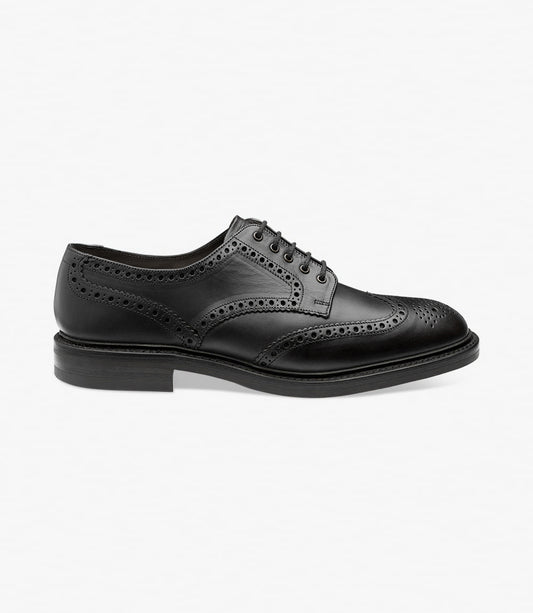Loake Chester Brogue Shoe Black
